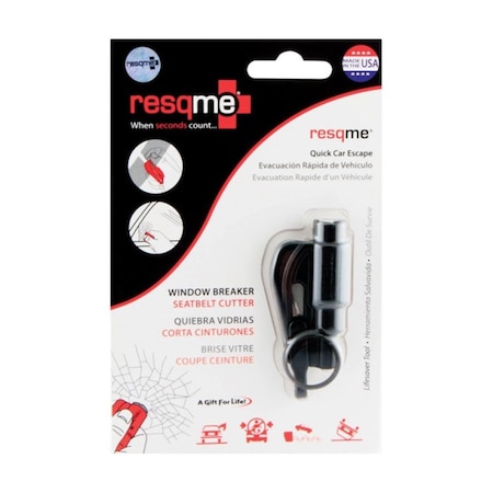 Resqme 110.100.01 Car Escape Rescue Tool Black RE10315